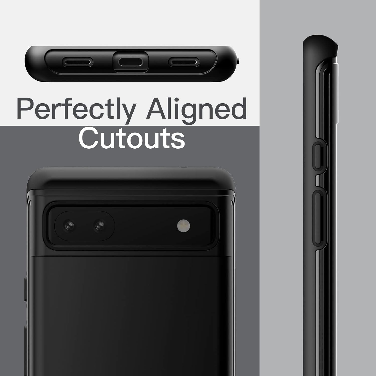 Case for Google Pixel 6a 6.1-Inch 2022, Shockproof Dual-Layer Protection Cover (