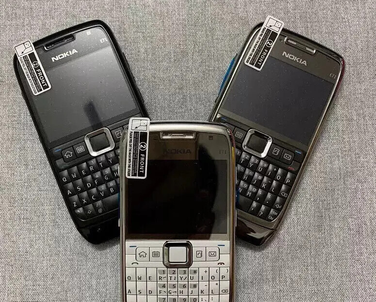 Original Unlocked Nokia E71 QWERTY Keypad Phone Mobile Phone Black Sliver Brown