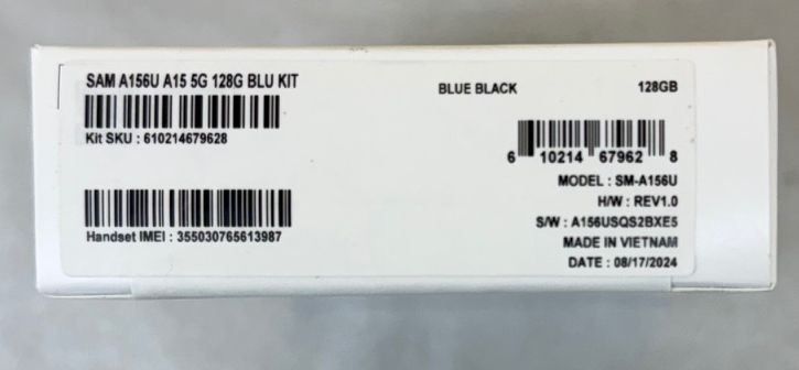 Samsung Galaxy A15 5G 6.5″ 128GB Smartphone in Blue/Black (SM-A156U)