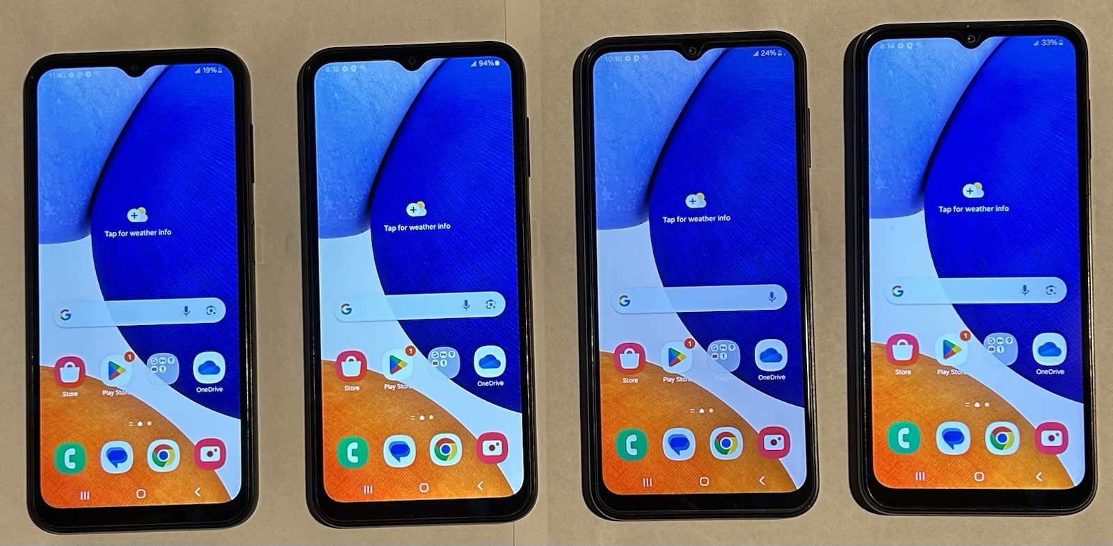 Lot Of 4 Samsung Galaxy A14 SM-A146U 64GB 5G Phones Excellent Condition