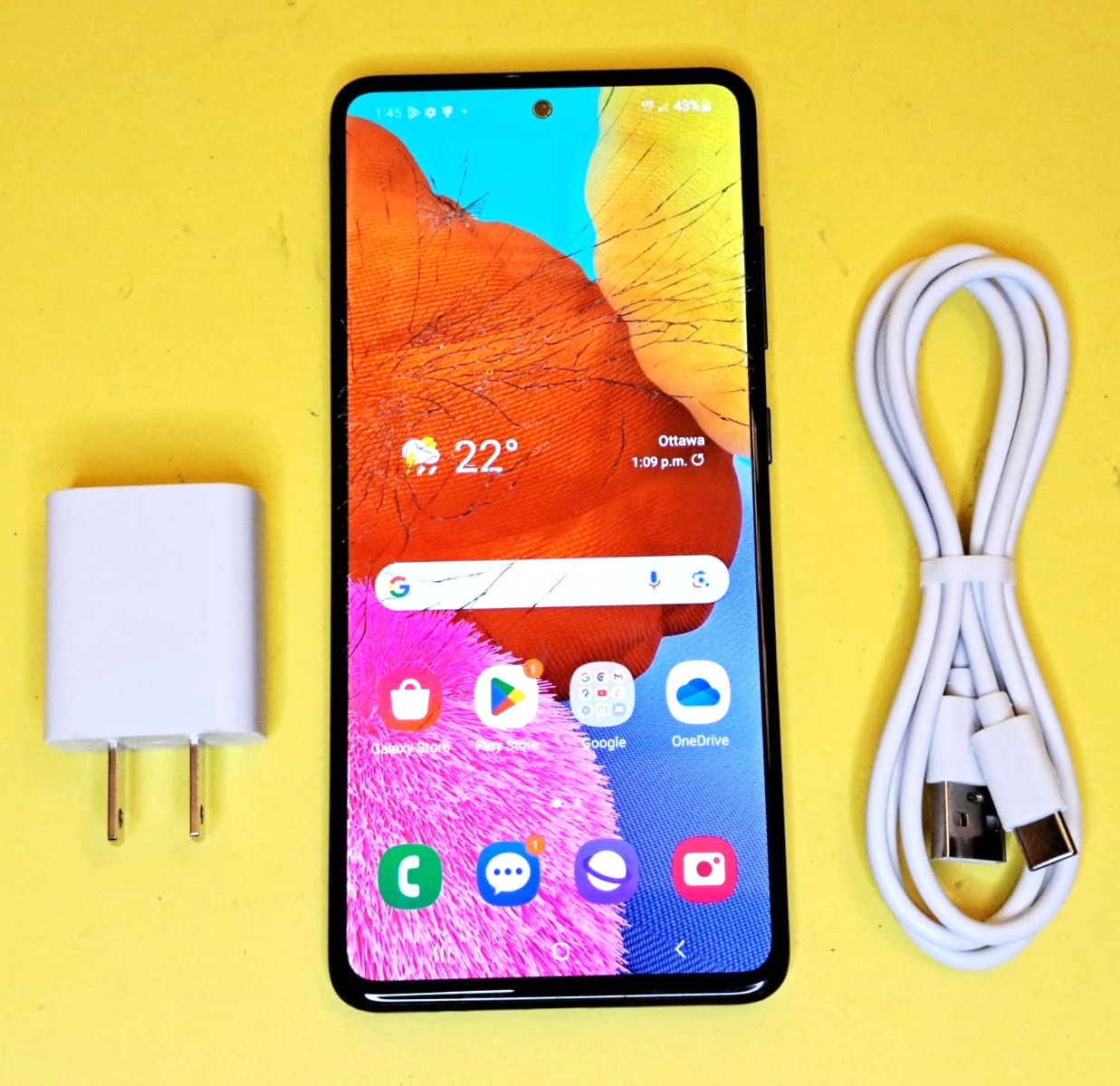 ⚡VIEW PHOTOS⚡WORKING SAMSUNG GALAXY A51 SMA515W UNLOCKED 64GB ANDROID CELL PHONE