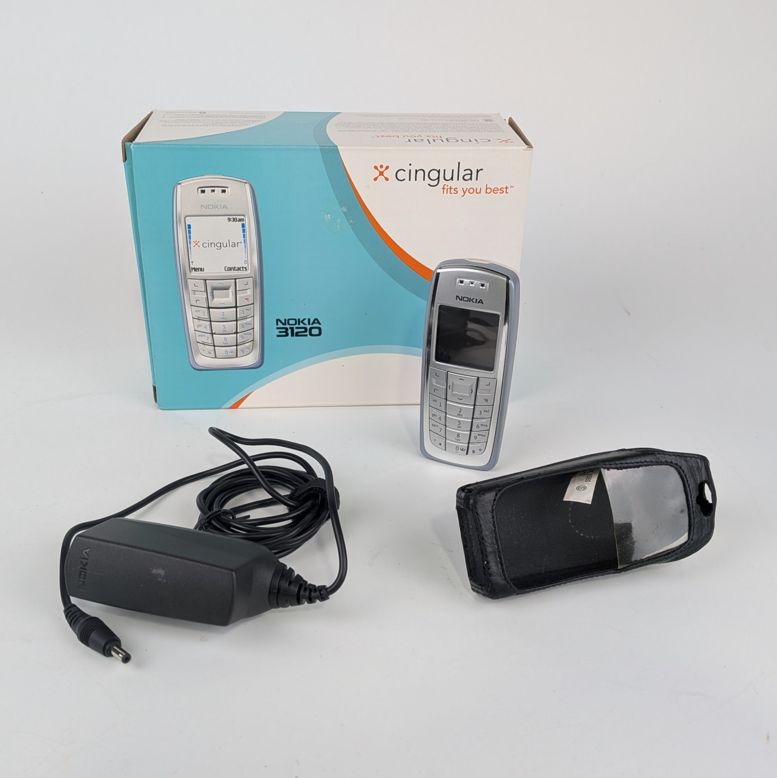 Nokia 3120 (Cingular Wireless) in Original Box w/ Extras – Powers On
