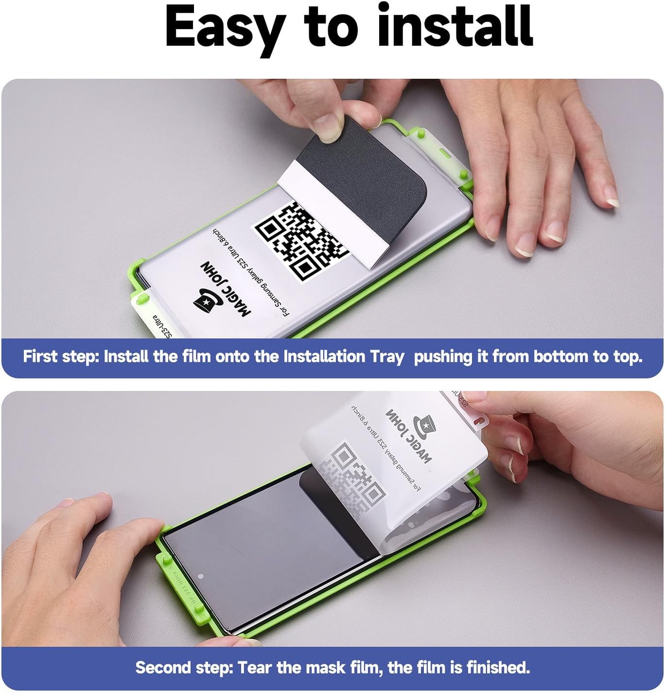 2 Pack Anti Spy Privacy Screen Protector for Samsung Galaxy S23 Ultra 6.8 Inch