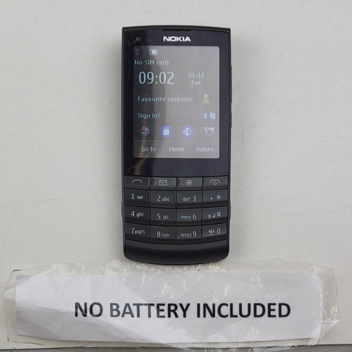Nokia X3-02 Touch and Type (RM-775) 256MB (GSM Unlocked) Cell Phone – H0899