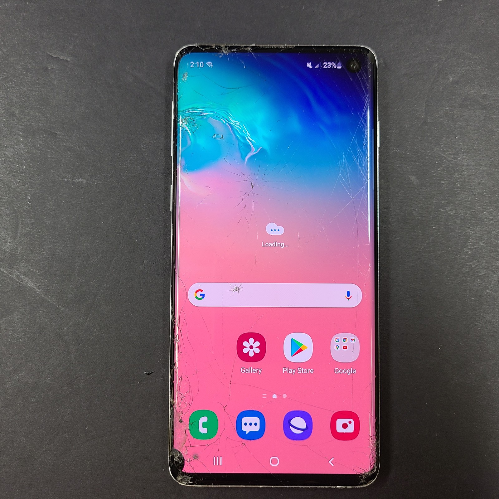 Samsung Galaxy S10 SM-G973W – 128GB – 8GB RAM Unlocked Phone – White GRADE D