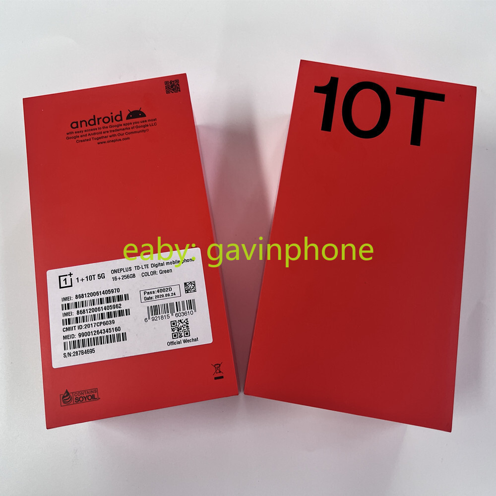 OnePlus 10T Black/Green Dual SIM 12/16GB RAM 256/512GB Snapdragon8+Gen1 4800mAh