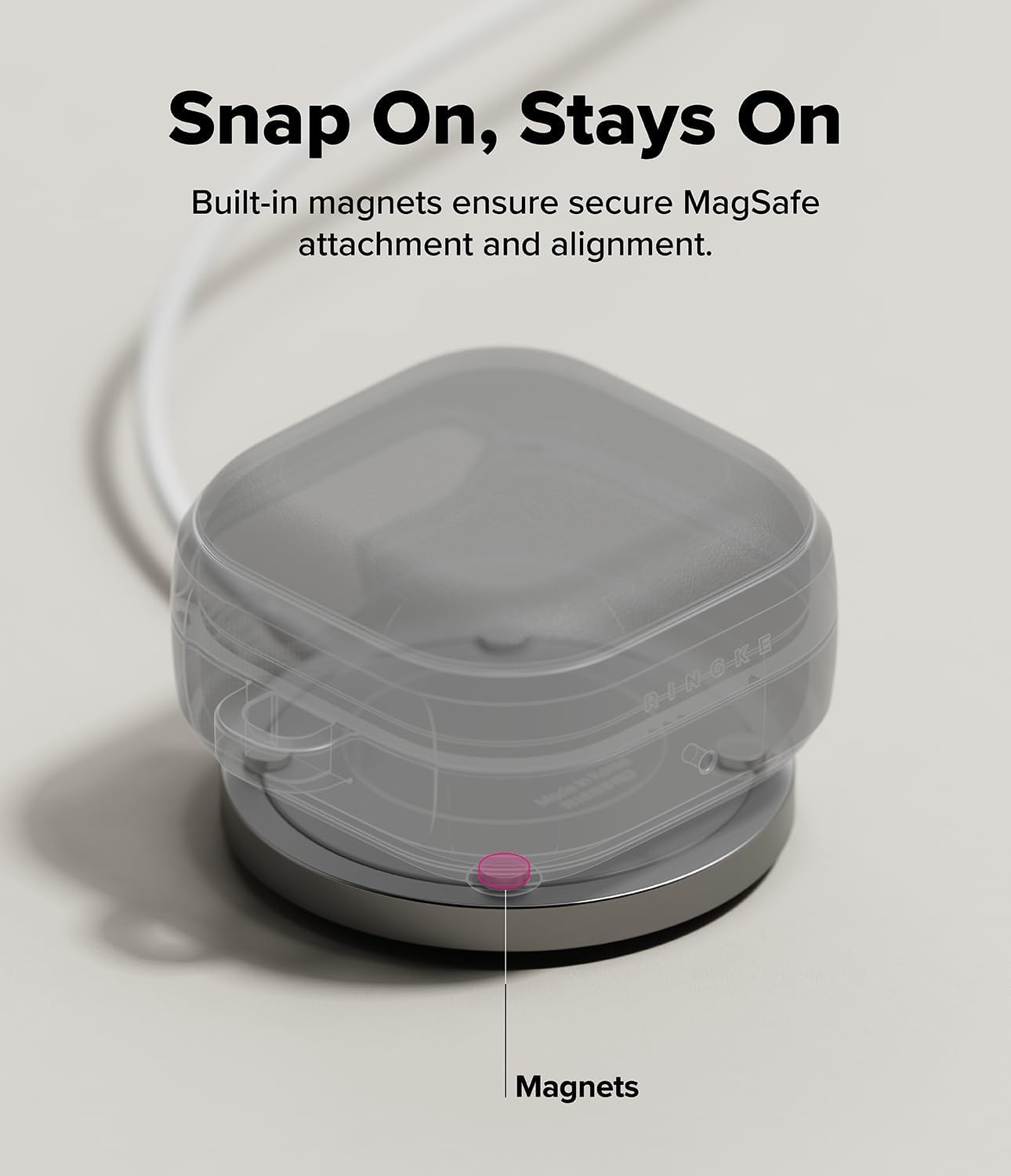 Black Onyx Magnetic Case for Galaxy Buds 4 Pro and Galaxy Buds 4 – Compatible