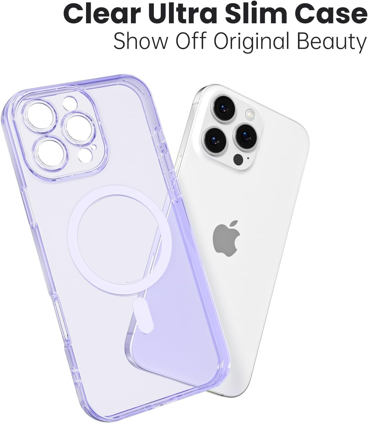 Soft Clear Case for iPhone 13 Pro Case Slim Magnetic Ultra Thin Transparent Cove