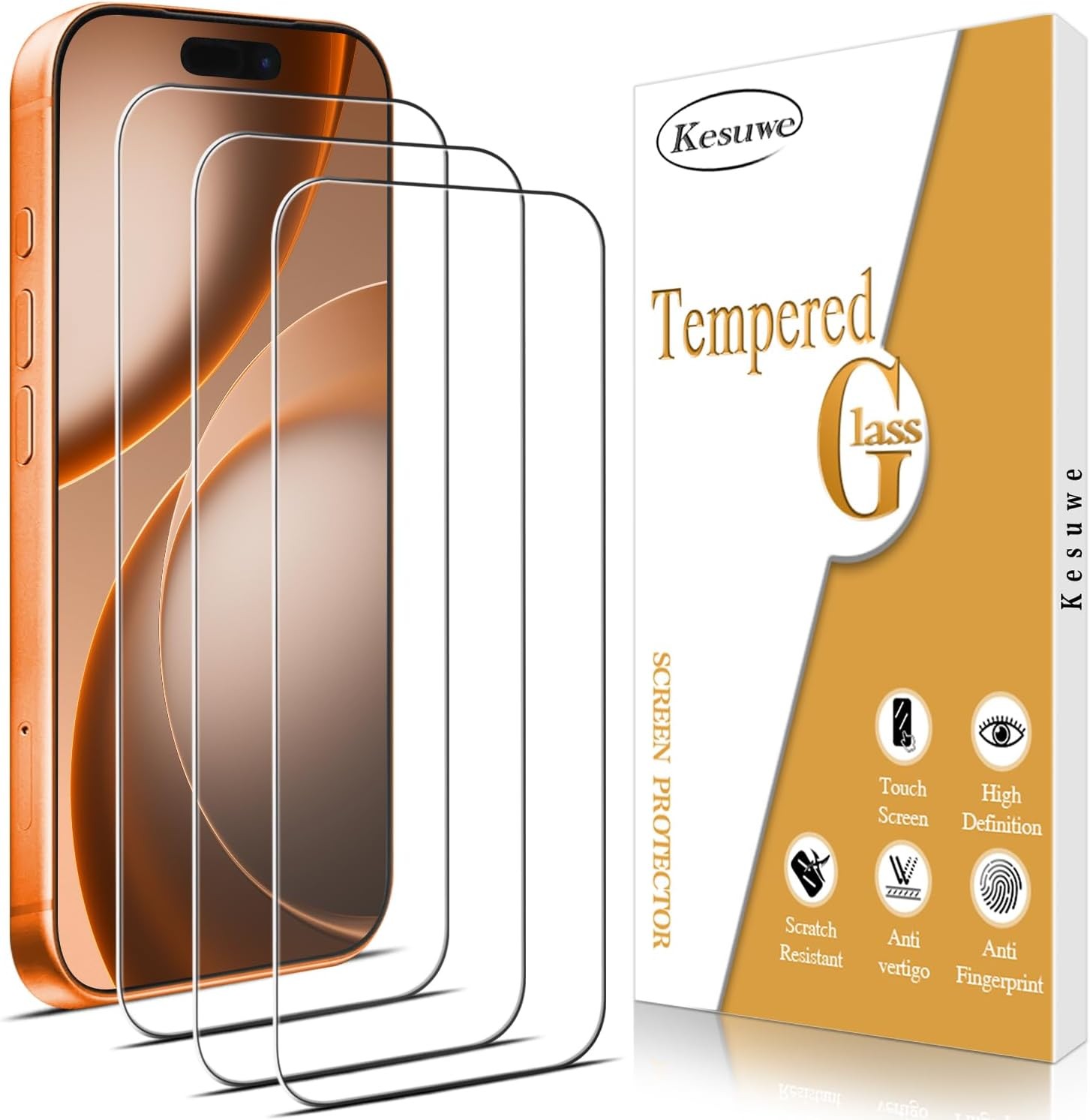 3PCS Screen Protector for iPhone 17 Pro Max & iPhone 16 Pro Max 6.9 Inch Anti Sc