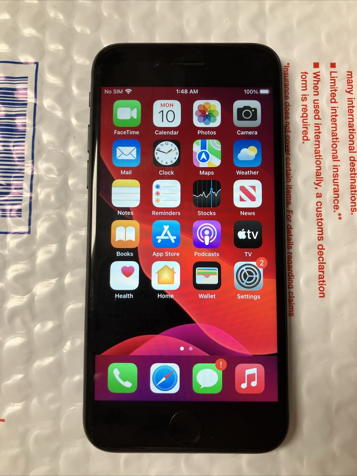Apple iPhone 7 32GB Black Unlocked MNAD2LL/A A1660 GSM IOS 15.8
