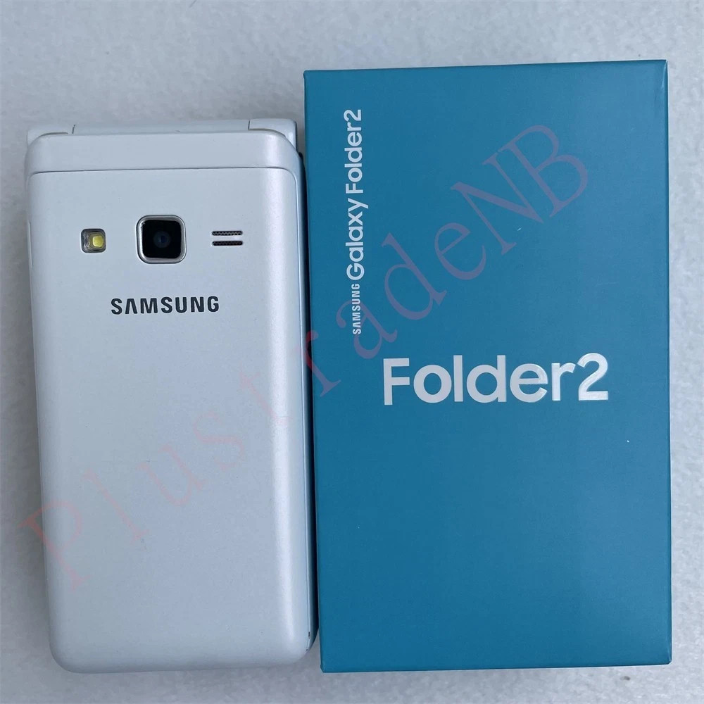 Unlocked Original Samsung Galaxy Folder 2 SM-G160N WIFI 1-SIM 4G Flip Smartphone