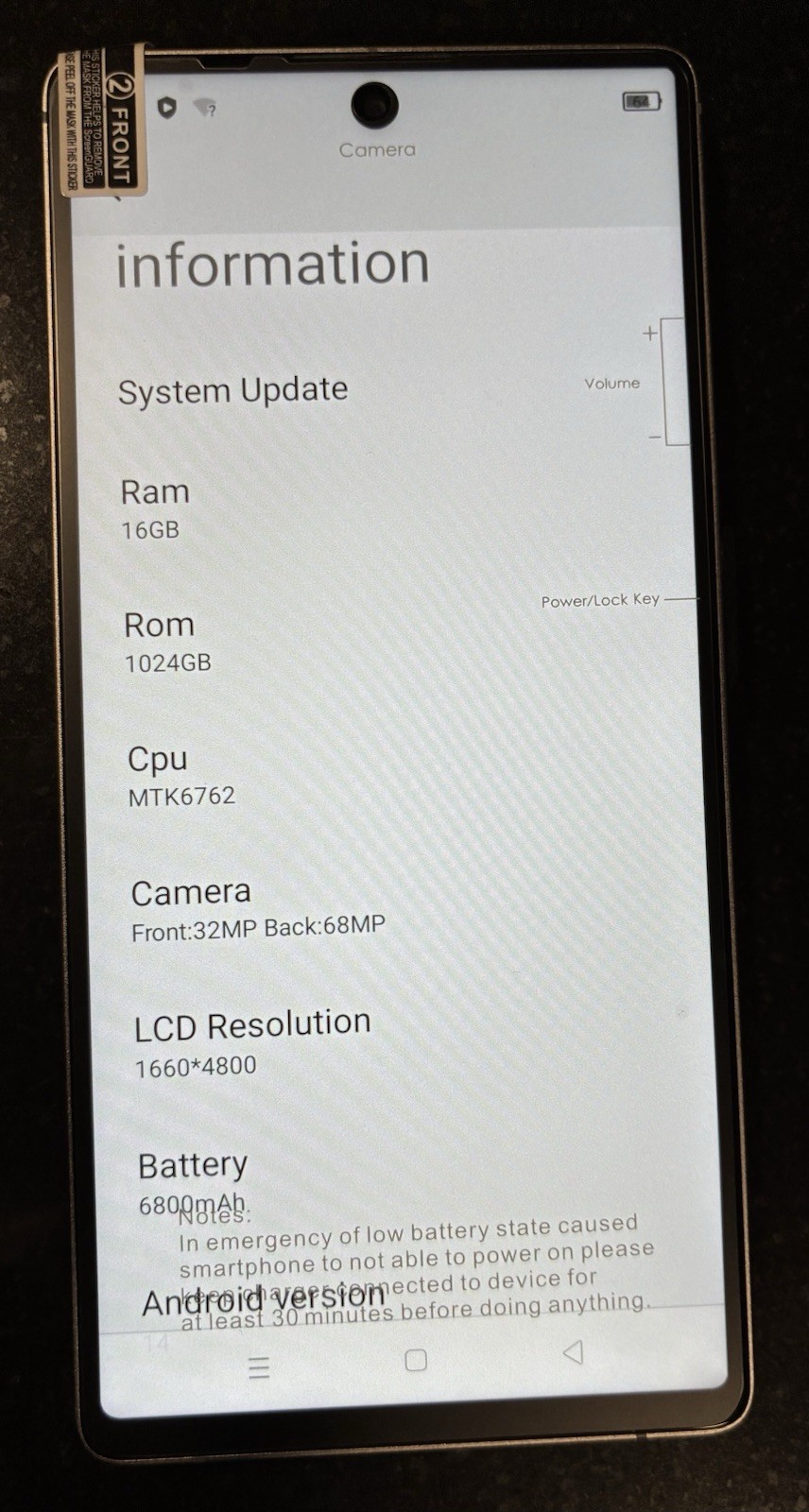 New Unbranded 1TB ROM Dual Sim 6.9″ 5G Smartphone Factory Unlocked Android, Gray
