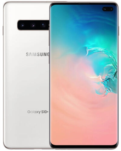 Samsung Galaxy S10 Plus 4G LTE Verizon 128 GB Prism White Smart Phone