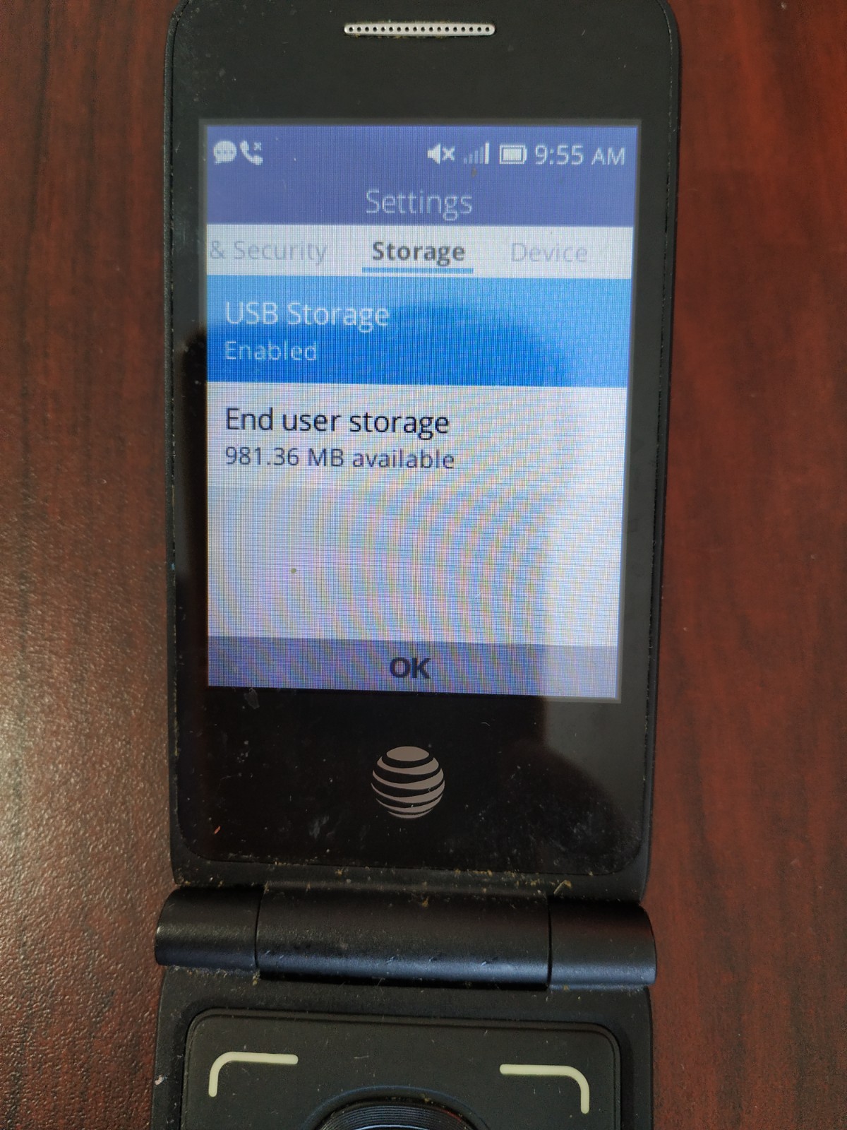 Alcatel 4044O 1GB AT&T Flip Cell Phone Works Great (Big Buttons)
