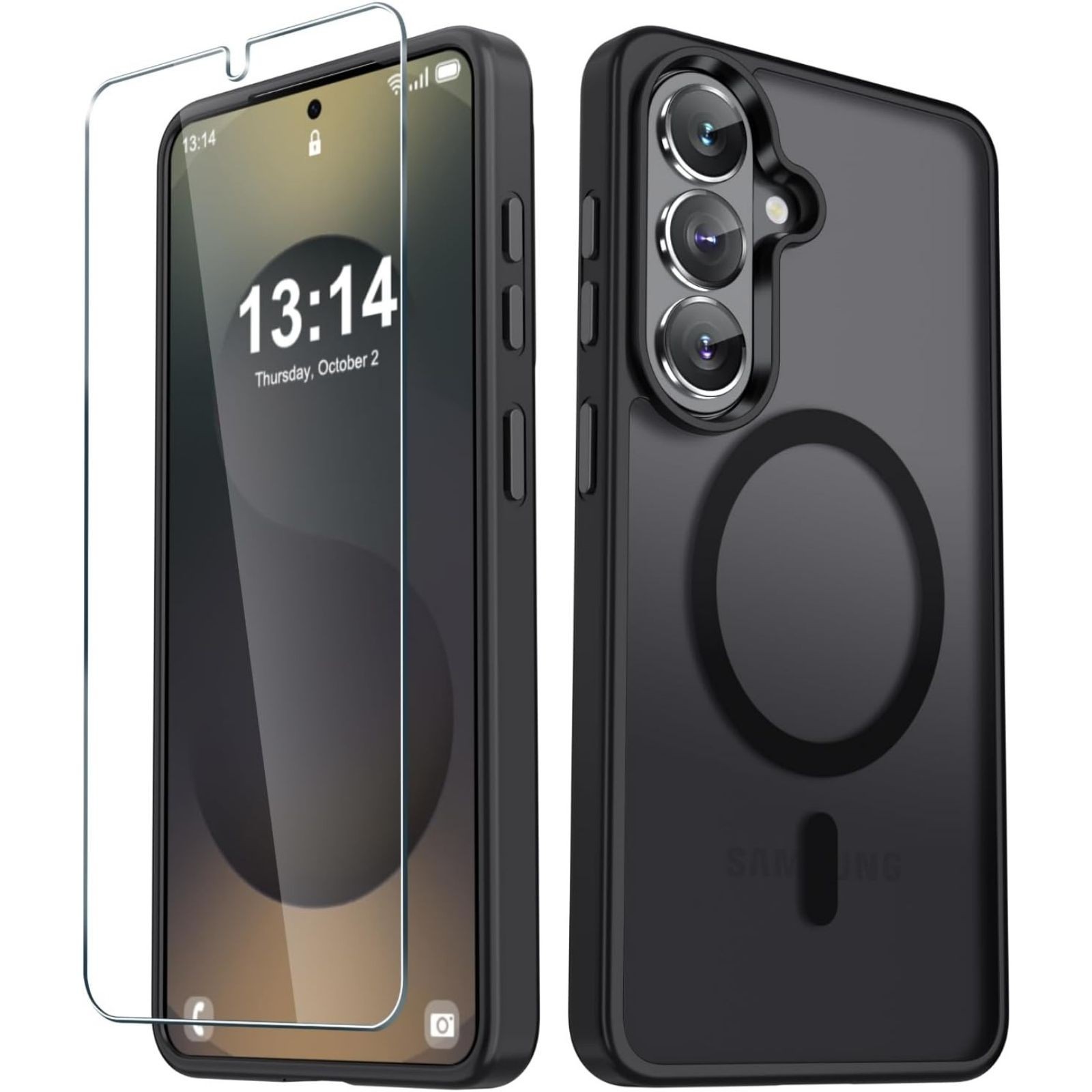 For Samsung Galaxy S26+ Plus Case Matte Magnetic Phone Cover 1x Screen Protector