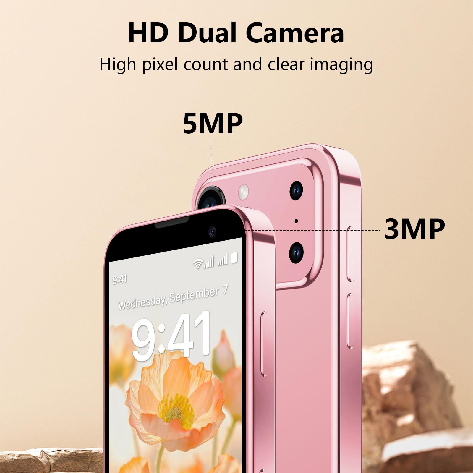 Mini Smartphone 3.0″ HD Touchscreen – Unlocked Android Compact Mobile Phone f…