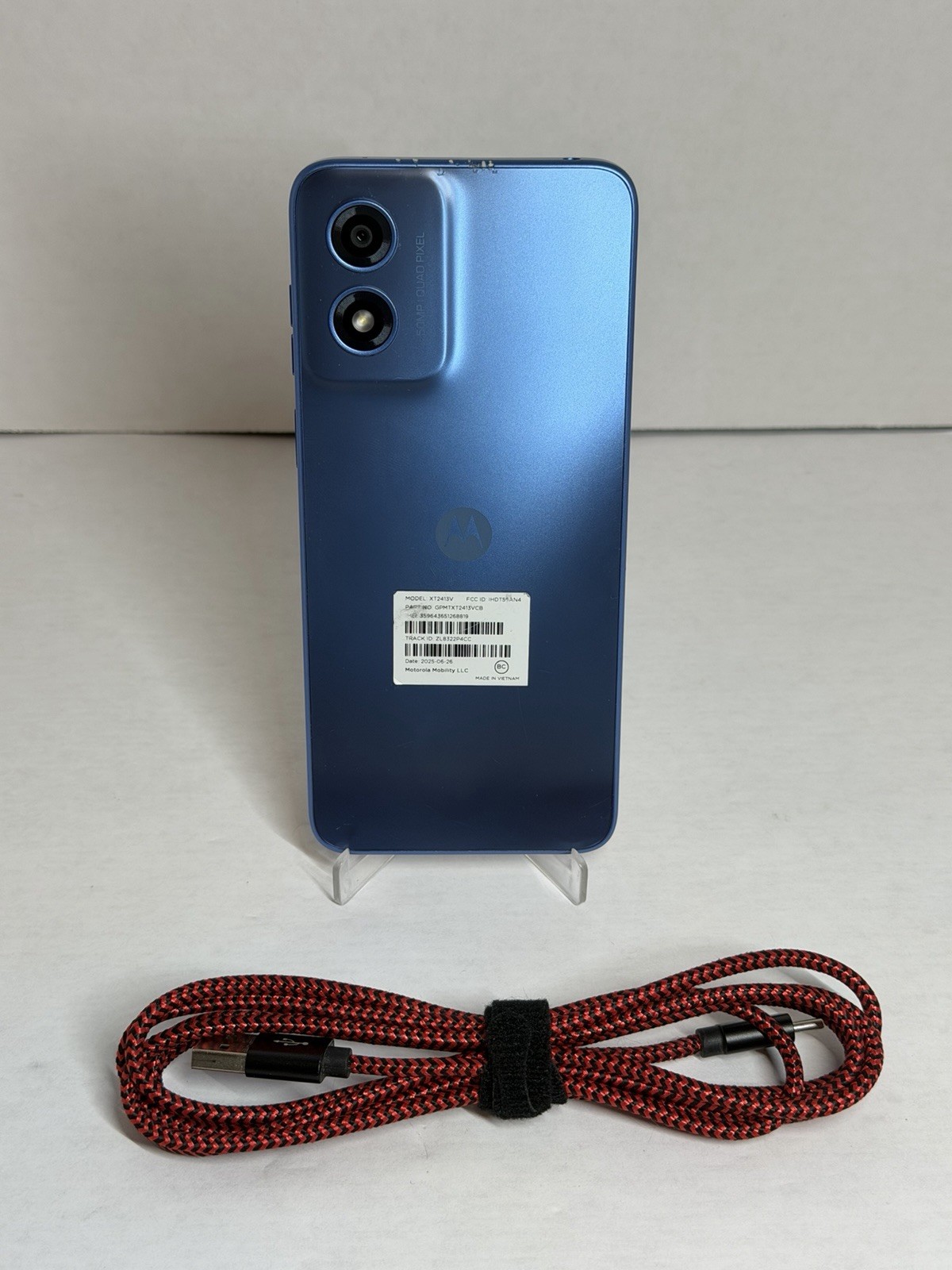 Motorola Moto G Play XT2413V Tracfone 64GB 50MP – Blue B1