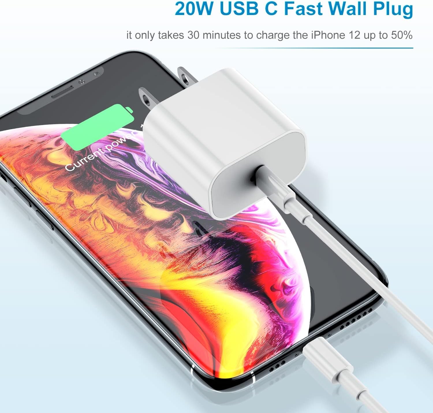 6Ft Fast Charging Block Type-C for iPhone 14 Pro Max/14 Plus