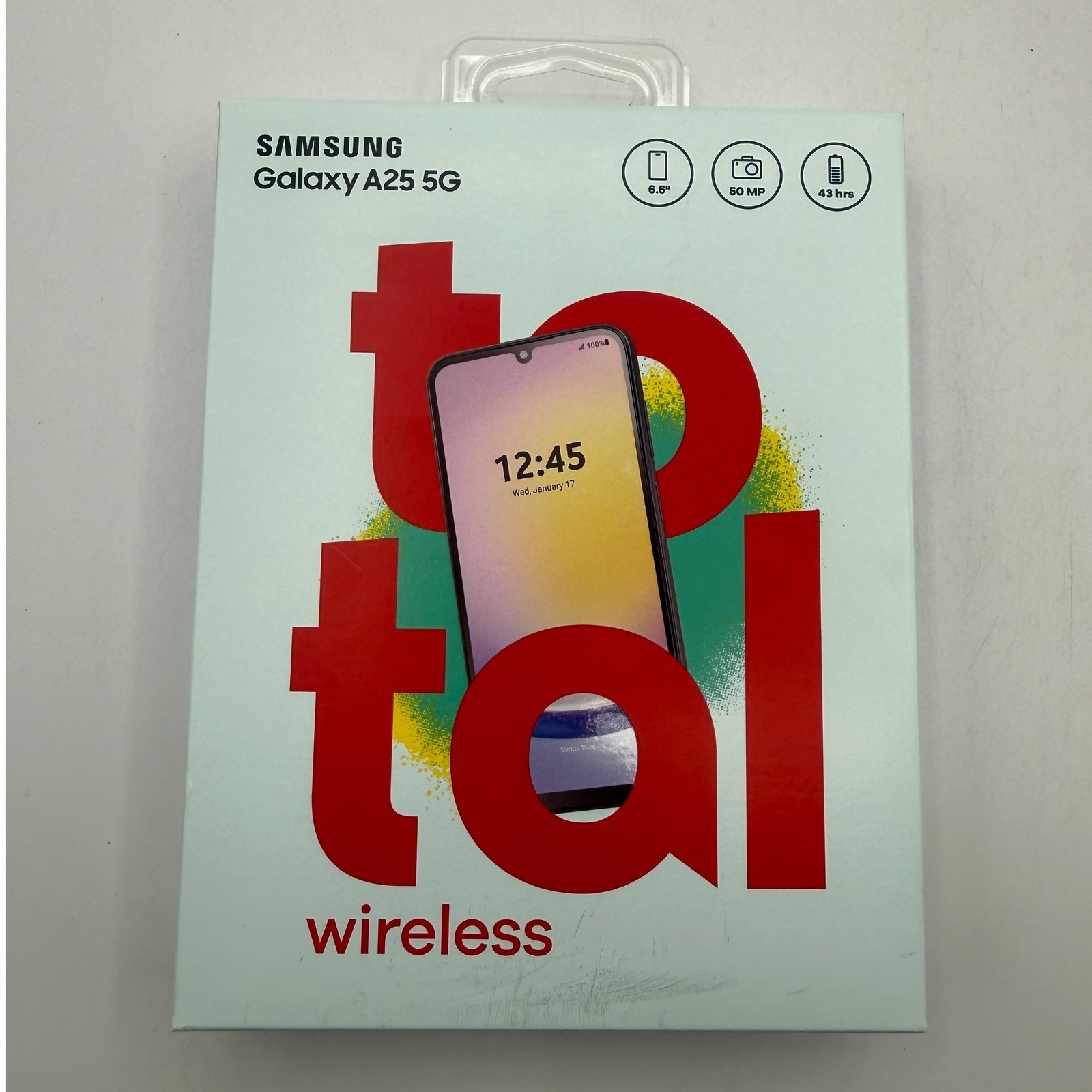 Samsung Galaxy A25 5G 128GB Total Wireless Smartphone Blue Black SM-A256V NEW