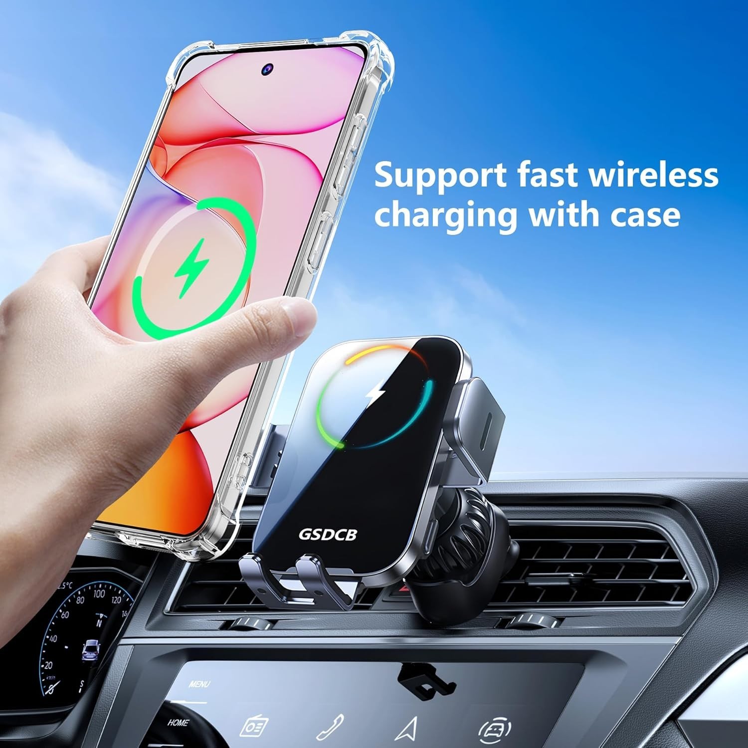 Phone Case for Samsung Galaxy S26 with Tempered Glass Screen Protector, Clear Co