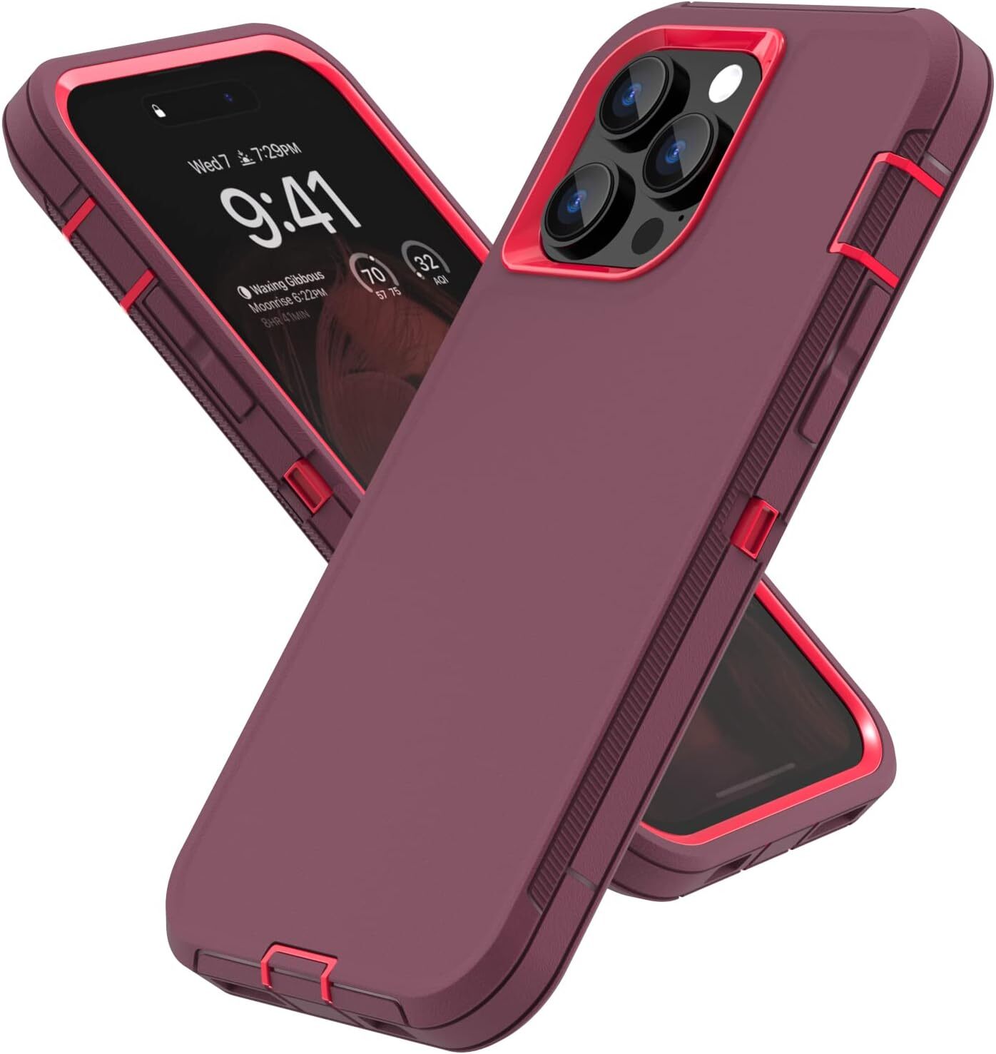 iPhone 14 Pro Max Case Heavy Duty Hybrid Shockproof Bumper Durable Phone Cover