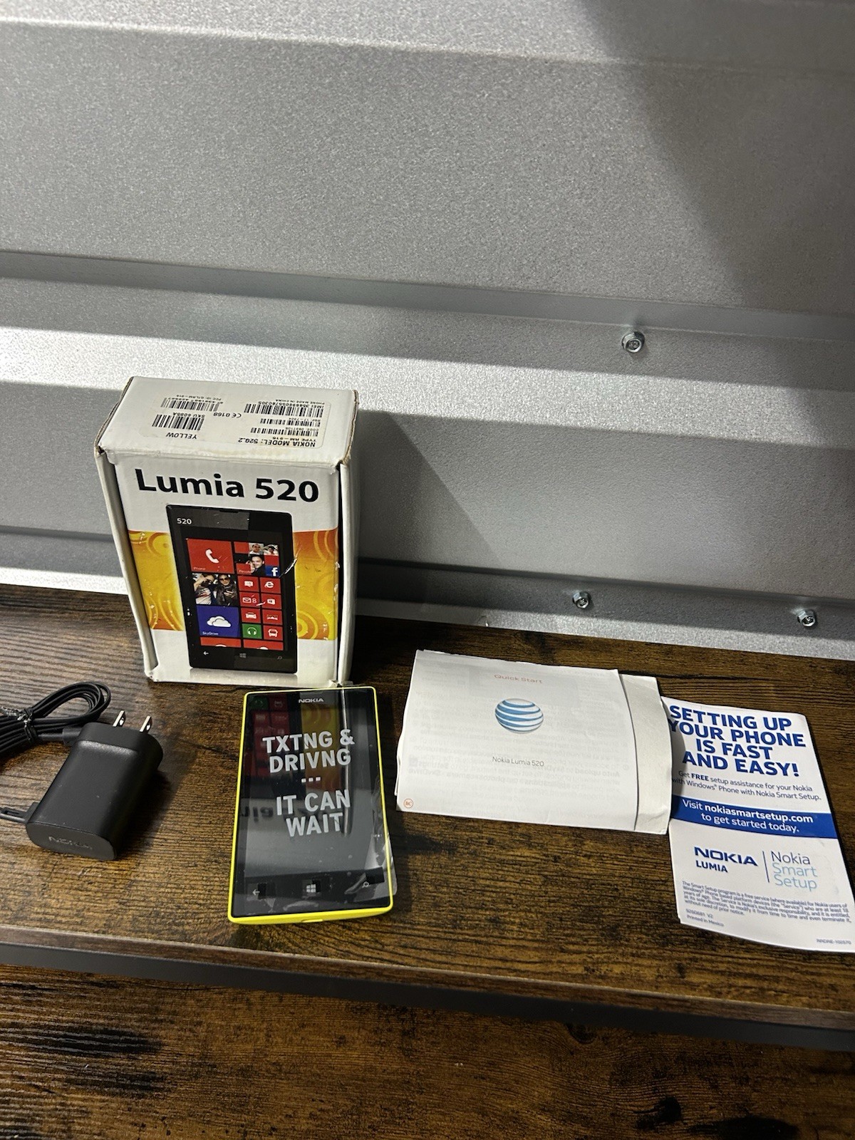 Nokia Lumia 520 – Yellow(AT&T) Open Box Untested As Is