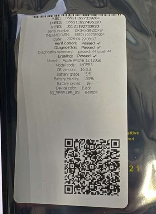 *READ* Apple iPhone 12 – 128 GB – Black (Unlocked)