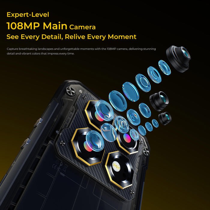 2026 OUKITEL WP60 5G Rugged Phone 48GB+512GB 7.2″ Display 10000mAh NFC T-Mobile