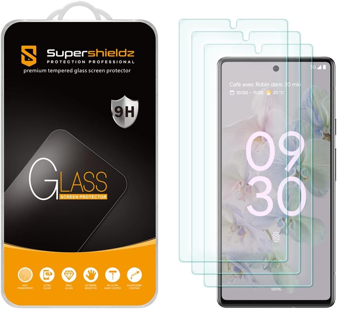 3PCS Tempered Glass Screen Protector for Google Pixel 6a Anti Scratch Bubble Fre