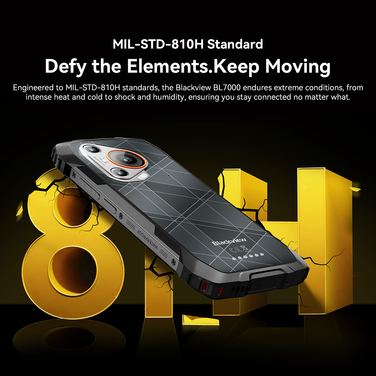 Blackview BL7000 AI 5G Rugged Smartphone 24GB+512GB 6.78″ 120Hz 7500mAh 50MP NFC