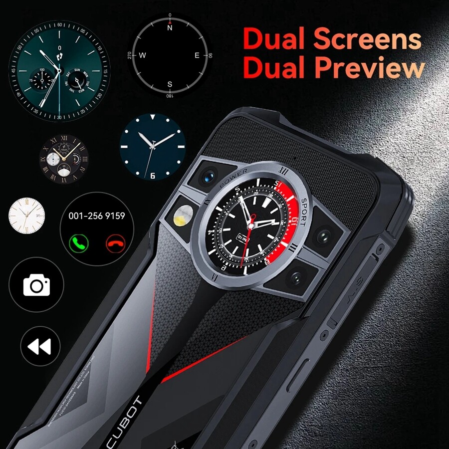 Cubot KingKong 9 Dual Screen Rugged Phone 120Hz 12GB+256GB 100MP Camera 10600mAh
