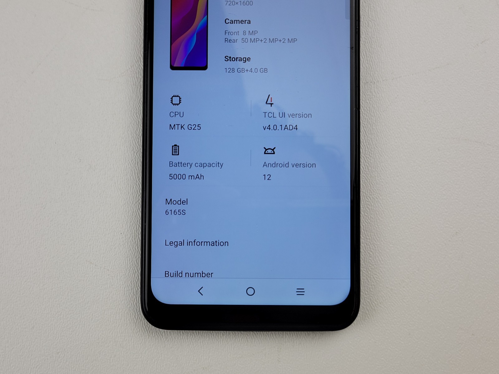 TCL 30 SE (6165S) 128GB – Blue (GSM Unlocked) Smartphone – SMALL ISSUE – H7929