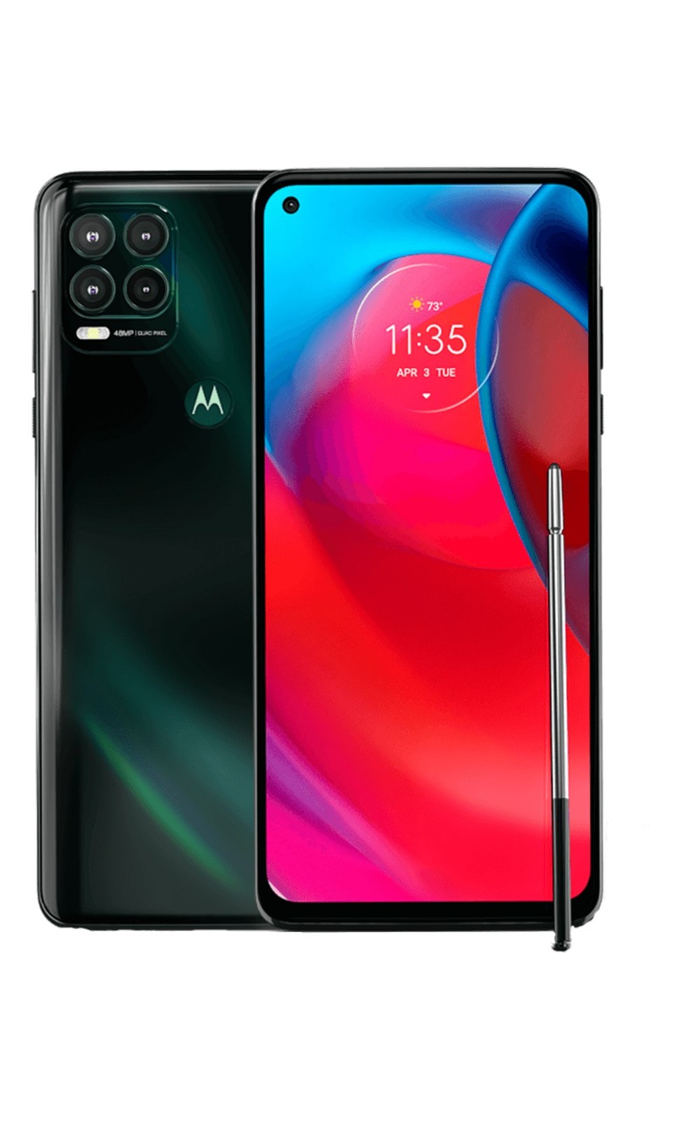 Motorola Moto G Stylus 5G, Cricket | 128 GB, Green, 6.8 in | B+ Grade | XT2131