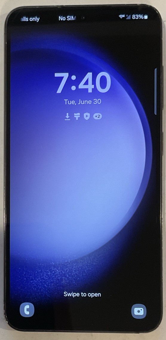 TESTED USED GSM UNLOCKED, SAMSUNG GALAXY S23, SM-S911U 128GB ANDROID SMARTPHONE!