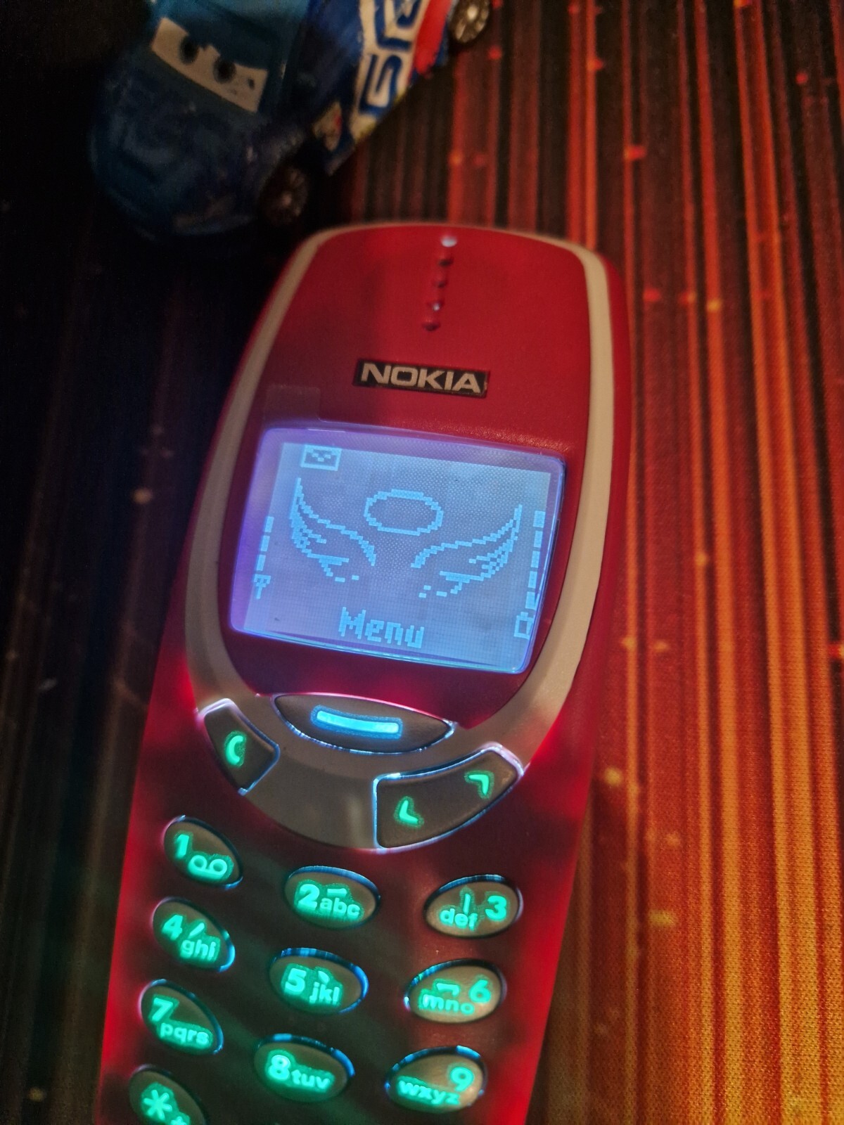 Vintage Nokia 3310 ☎️ Jack Daniel’s Edition 🥃 Angel Wings 🌈 RGB Vibes