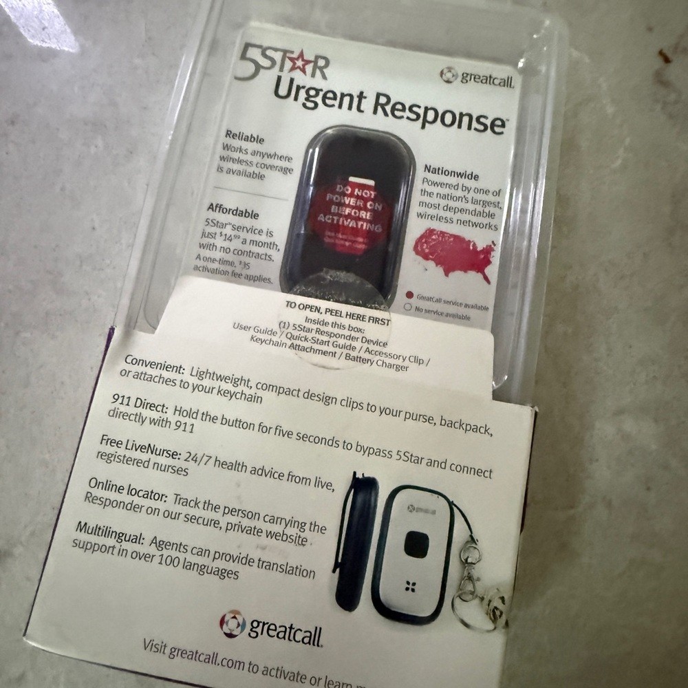 New Great call Silver Urgent Response Device