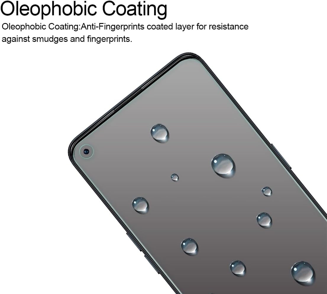2PCS Tempered Glass Screen Protector for OnePlus Nord N200 5G Anti Scratch Bubbl