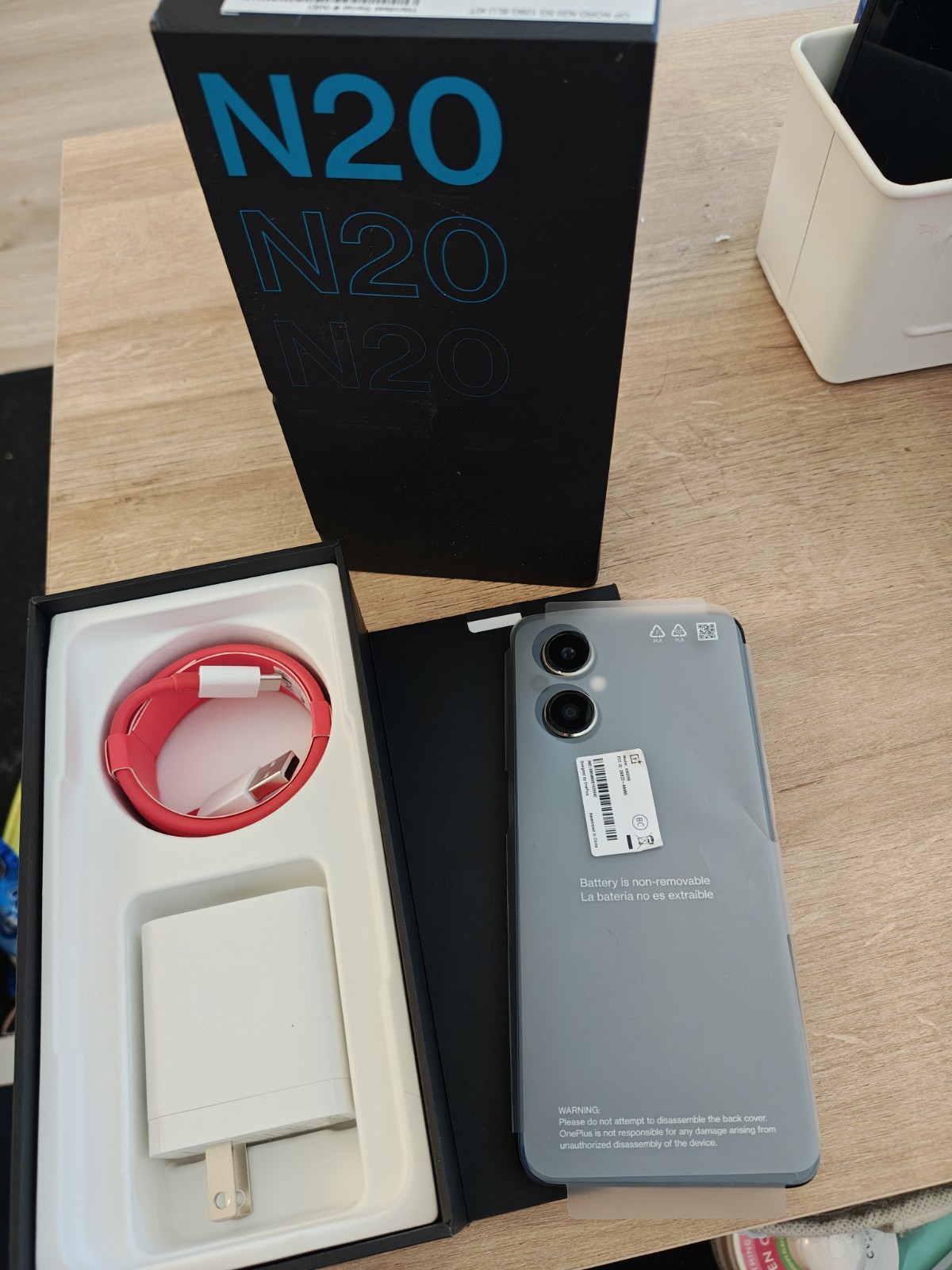 T-Mobile OnePlus Nord N20 5G – 128 GB – Blue With Cases