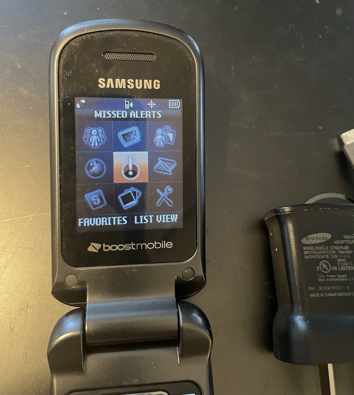 Samsung Factor SPH-M260 – Slate Gray ( Boost Mobile ) Rare CDMA Flip Phone