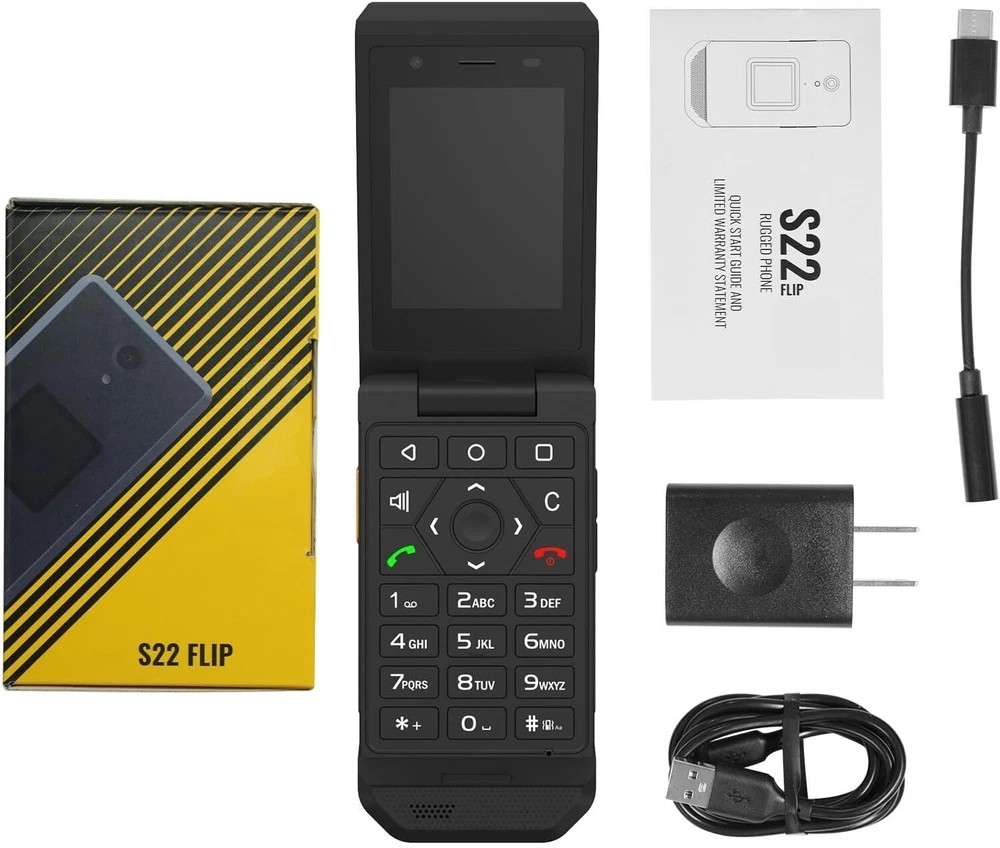 CAT S22 Smart Flip Phone Unlocked (16GB) 2.8″ Touchscreen Rugged Cell Phone Andr