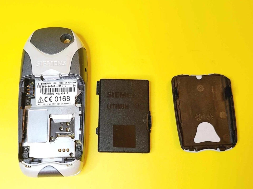 *100% UNTESTED* SIEMENS M55 GSM 2G ONLY BLACK & ORANGE CANDY BAR RARE CELL PHONE