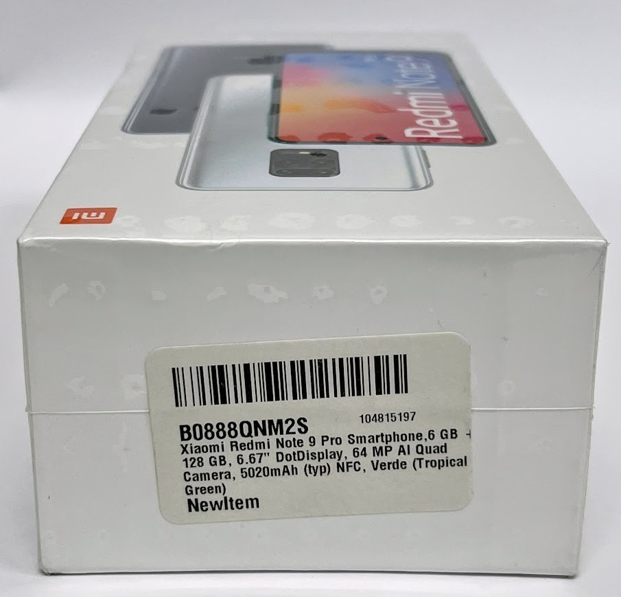 Xiaomi Redmi Note 9 Pro 128GB Tropical Green 6GB RAM New Sealed Smartphone