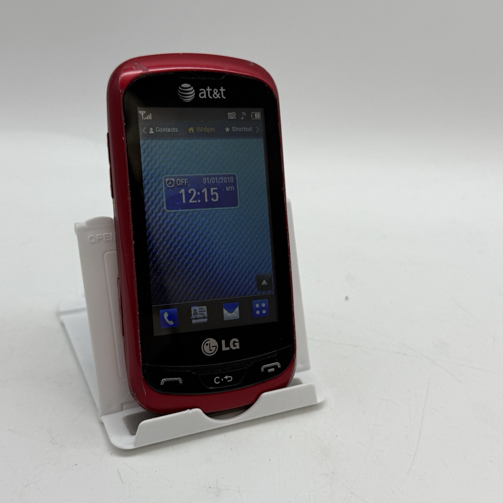 LG Xpression / Expression C395 – Red and Black ( AT&T ) Cellular Slider (C6:9)