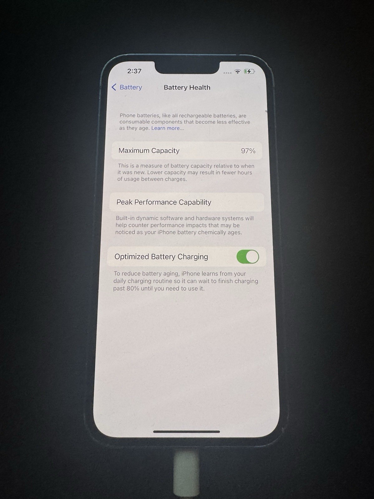 Apple iPhone 13 Blue 128GB AT&T Clean IMEI 97% Battery Used Read