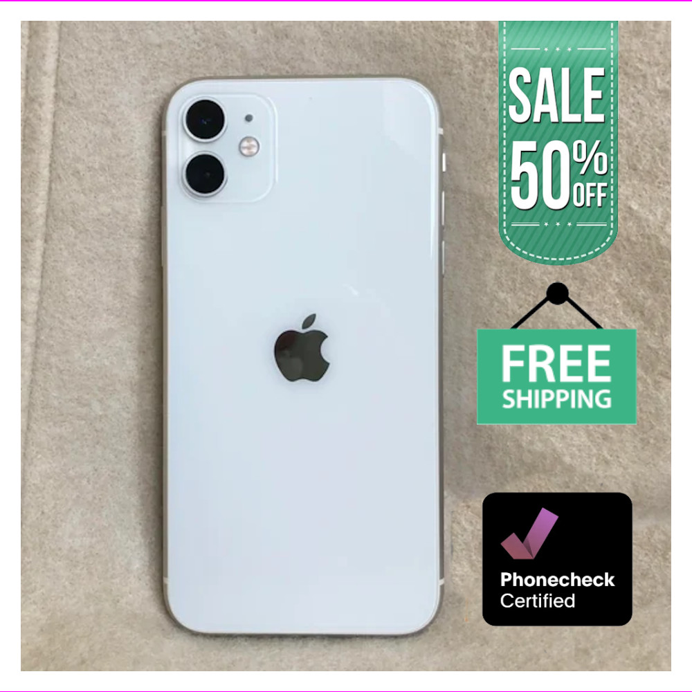 Apple iPhone 11 Unlocked 64GB/128GB – Black, Red, White – Verizon, T-Mobile