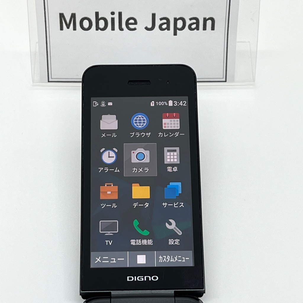 KYOCERA 902KC/903KC DIGNO KEITAI3 Android Flip Phone BLACK Unlocked From Japan