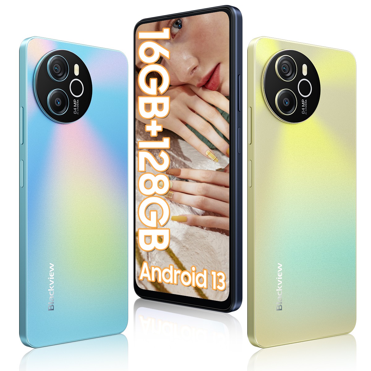 Blackview SHARK 8 4G Smartphone 16GB+128GB 6.78″ Android 13 64MP 5000mAh NFC