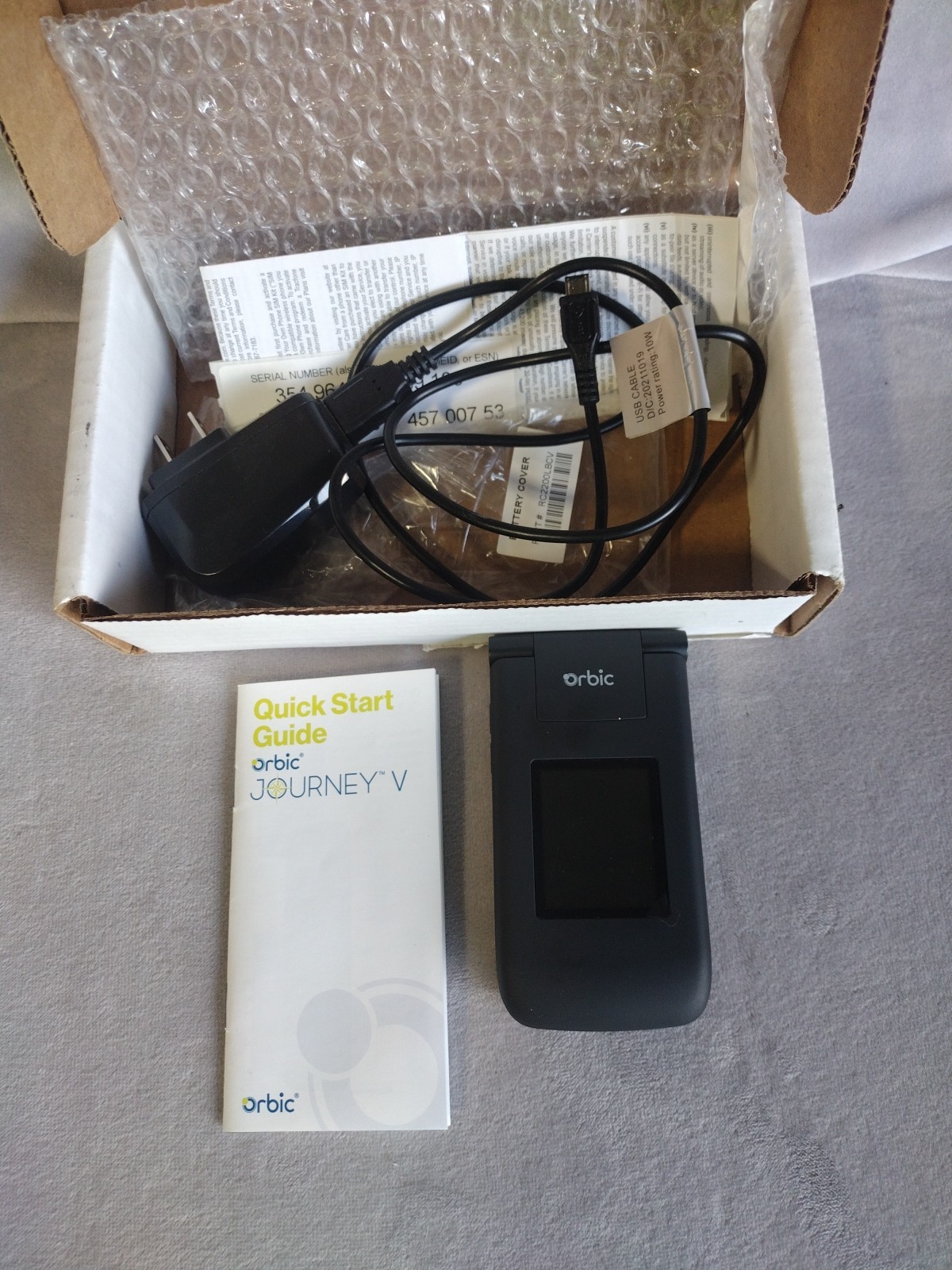 Journey V 4G LTE Basic Flip Phone 2.8″ US Model Unlocked for US Carriers ORB2210