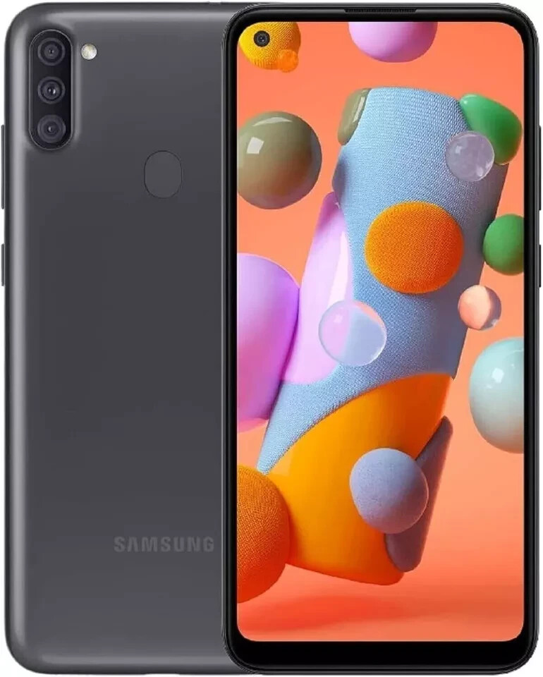 FOR CRICKET – Samsung Galaxy A11 SM-A115U Black 32GB Single Sim – OPEN BOX