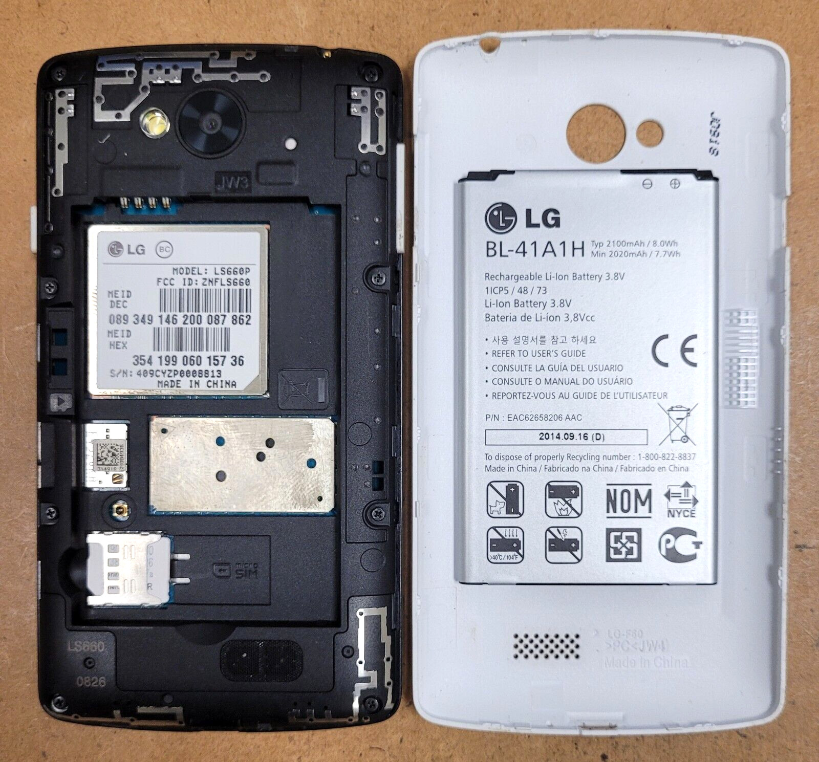 LG Tribute LS660 – White and Black ( Sprint ) Rare Android Smartphone
